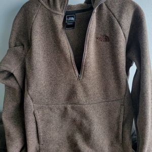 The North face  brown hoodie sweater size M